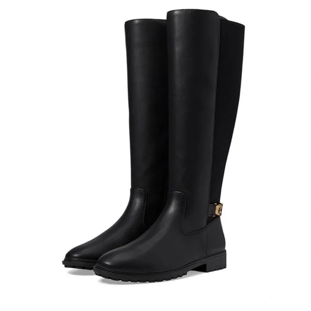 Coach Black Riding Boots , Faith size 6.5B NIB/ gorgeous!!!